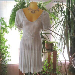 Puff sleeve peasant dress